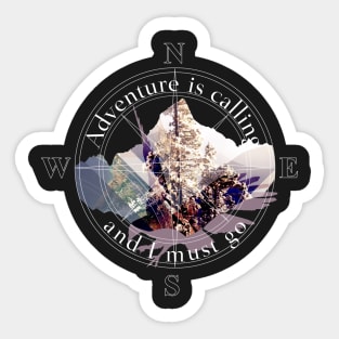 Adventure is calling Sticker